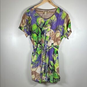 Jack & Ginger Colorful Abstract Print Dress Size S.